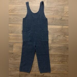 Knit Navy Blue Jumpsuit - Overalls
